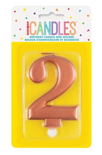 Metallic Rose Gold Candle - No 2